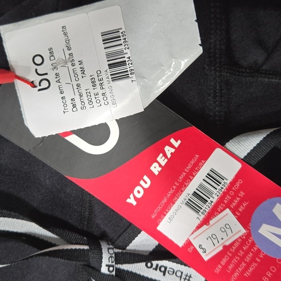 Black Full-Length Athletic Leggings - Picture 5 of 5